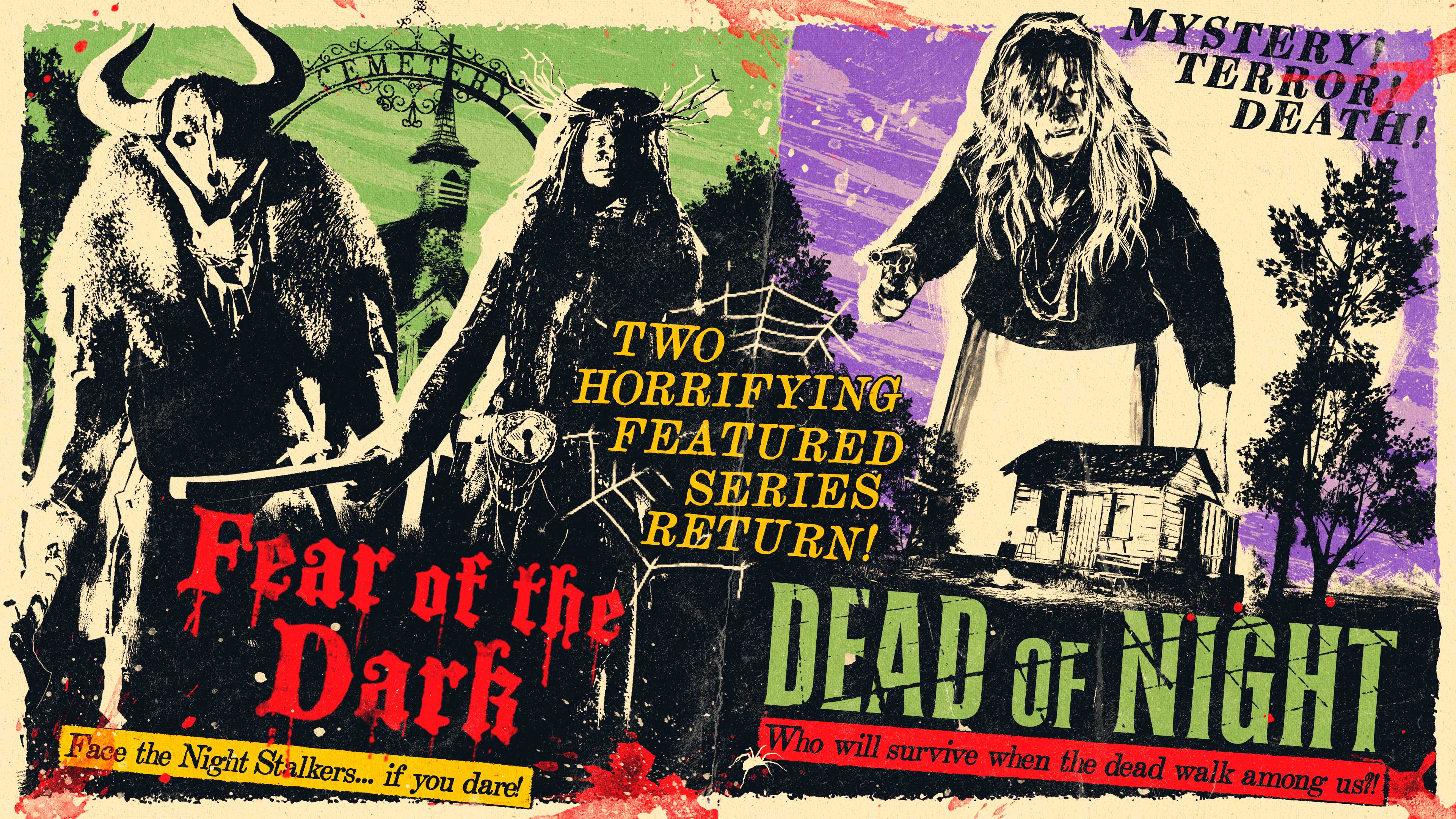 Fear of the Dark & Dead of Night Poster for Fear of the Dark and Dead of Night.