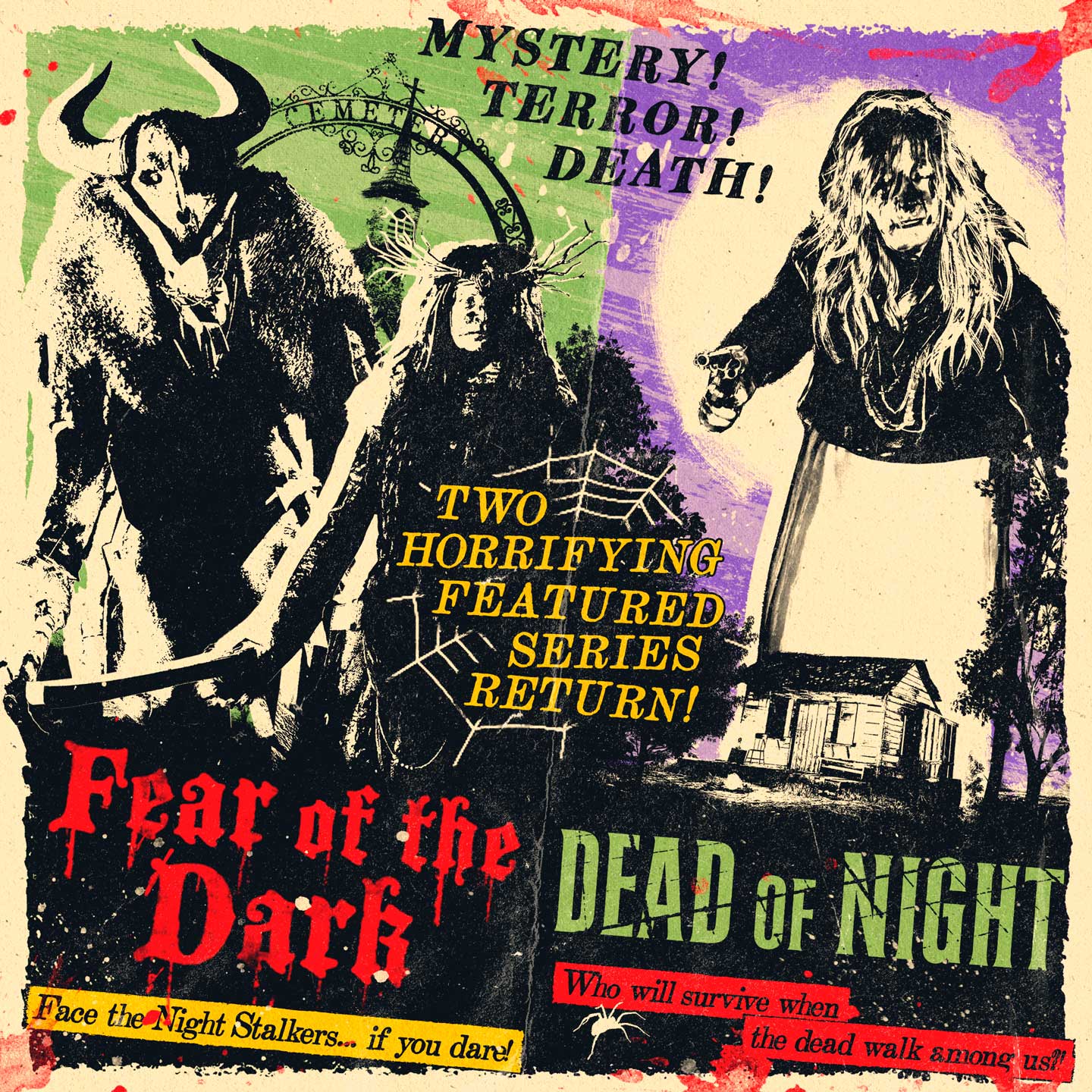 Fear of the Dark & Dead of Night Poster for Fear of the Dark and Dead of Night.
