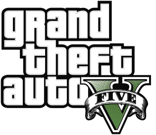 Logo of Grand Theft Auto V.