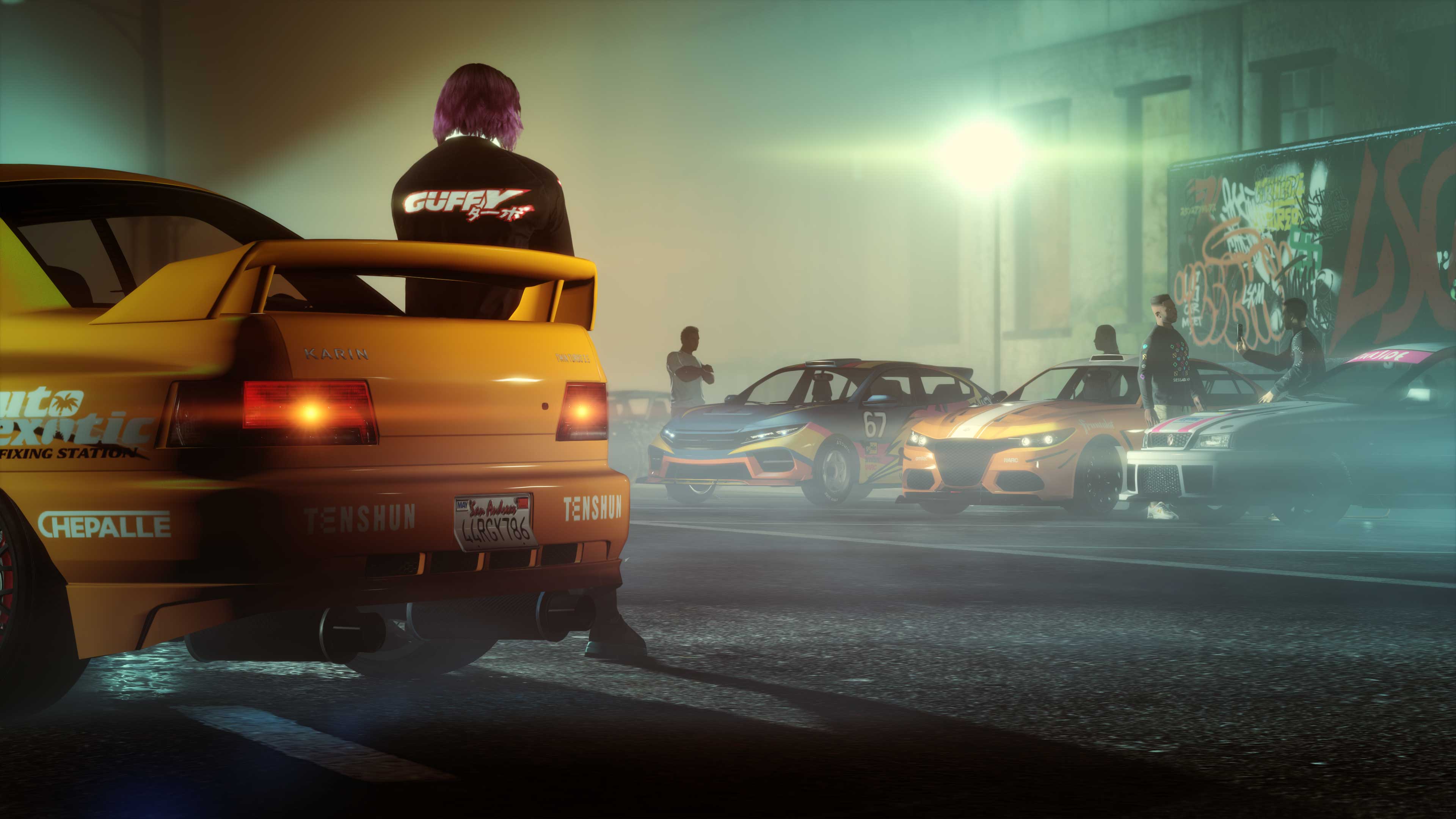 LS Car Meet Screenshot of a GTA Online character in LS Car Meet.