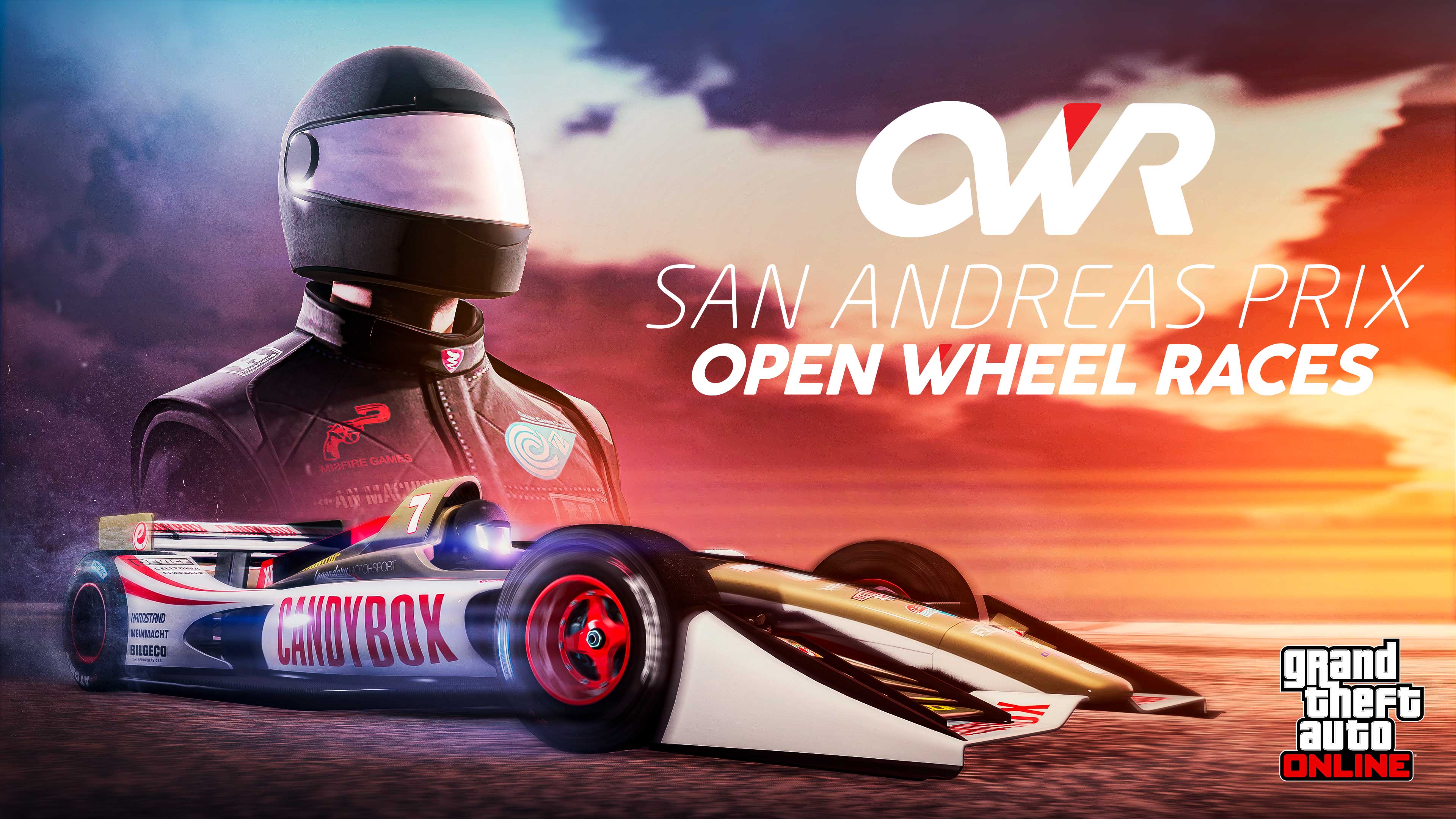 Open Wheel Race Promotional poster for Open Wheel Races in GTA Online.